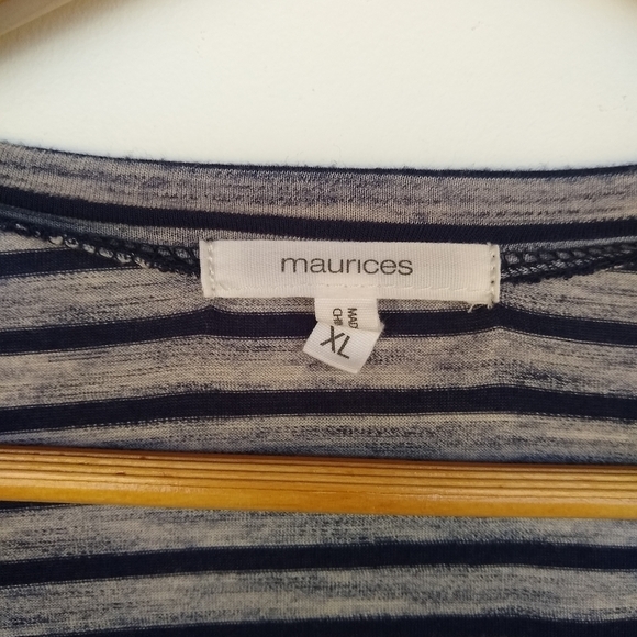 SALE 🛍️ MAURICES You're too close striped ombre top Womens size XL - Picture 6 of 8